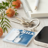 牛乳のグラス キーホルダー (正面右)