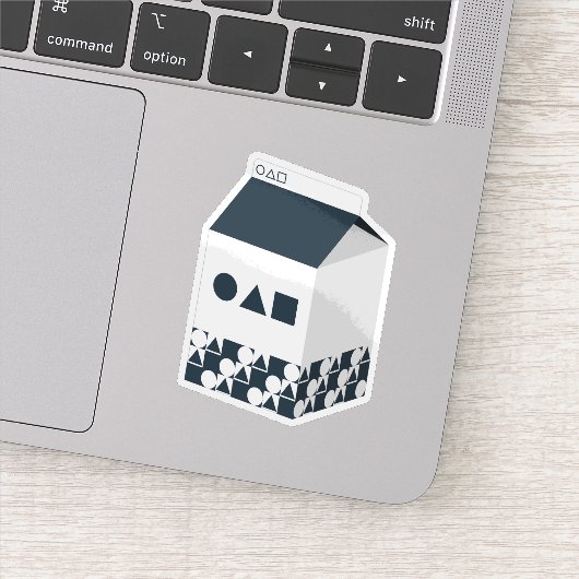 牛乳のステッカーカートン – 円、三角形、四角 シール (詳細)