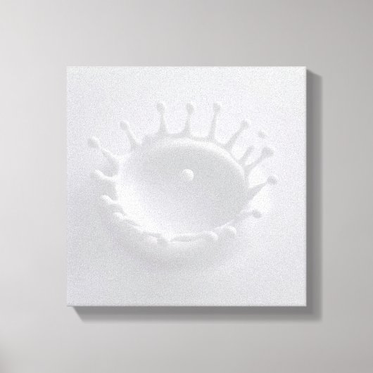 牛乳のスプラッシュ キャンバスプリント (正面)