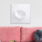 牛乳のスプラッシュ キャンバスプリント (インサイチュ (リビング))