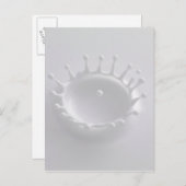 牛乳のスプラッシュ ポストカード (正面/裏面)