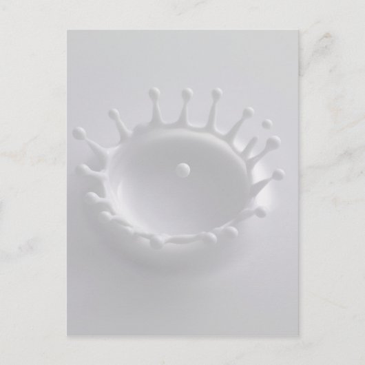 牛乳のスプラッシュ ポストカード (正面)