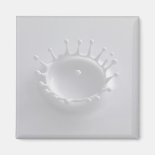 牛乳のスプラッシュ マグネット (正面)