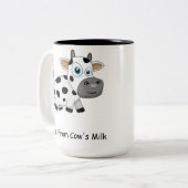 牛乳のマグから放して下さい ツートーンマグカップ (正面左)