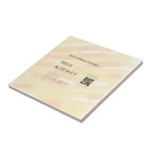 牛乳はちみつ大豆キャンドルビジネス追加q rコードテックス タイル (側面)