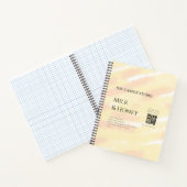 牛乳はちみつ大豆キャンドルビジネス追加q rコードテックス ノートブック (内部)