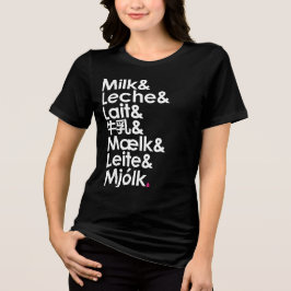 牛乳は私たちの愛の言葉 トライブレンドTシャツ
