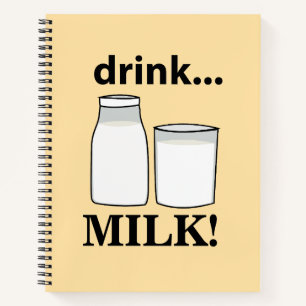 牛乳を飲む牛乳 ノートブック
