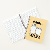 牛乳を飲む ノートブック (内部)