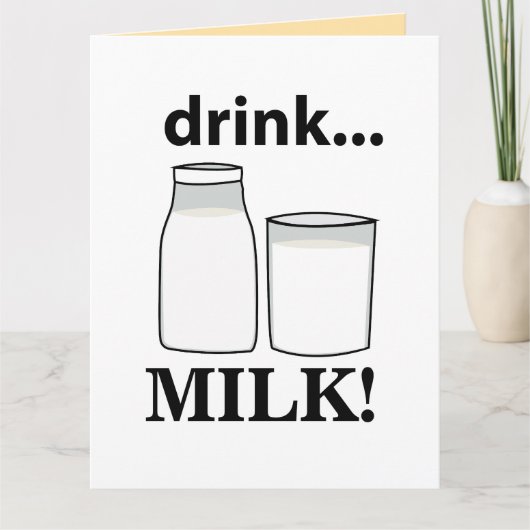 牛乳を飲め カード (正面)