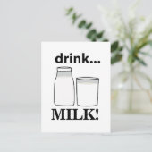 牛乳を飲もう ポストカード (スタンド正面)