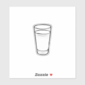 牛乳グラス シール (シート)