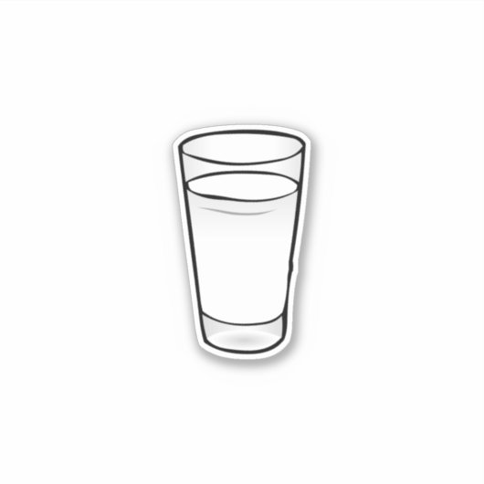 牛乳グラス シール (正面)
