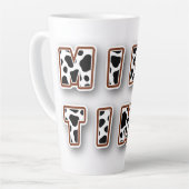 牛乳タイム牛柄 カフェラテマグ (左アングル)