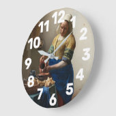 牛乳屋 ラージ壁時計 (傾斜)