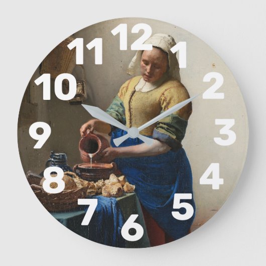 牛乳屋 ラージ壁時計 (正面)