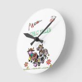 牛乳時計 ラウンド壁時計 (傾斜)