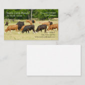 牛乳業農家名刺 名刺 (正面/裏面)