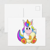 牛乳瓶のユニコーン ポストカード (正面/裏面)