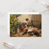 牛乳鉢の猫 | ジュリアス・アダム カード (正面/裏面インサイチュ)