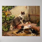 牛乳鉢の猫 | ジュリアス・アダム ポスター (正面)