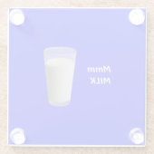 牛乳 ガラスコースター (裏面)