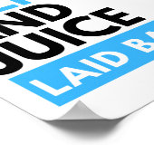 牛乳&ジュースのサイピン|かわいい男の赤ちゃんヒップホップテーマ ポスター (角)