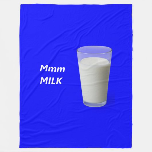 牛乳 フリースブランケット (正面)