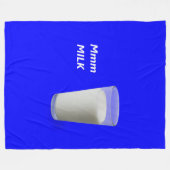 牛乳 フリースブランケット (正面(横))