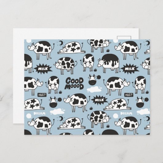 牛乳 ポストカード (正面/裏面)