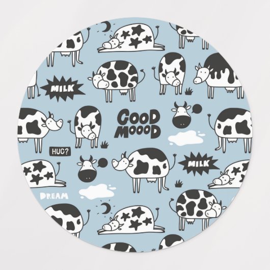 牛乳 ラベル (デザイン2)