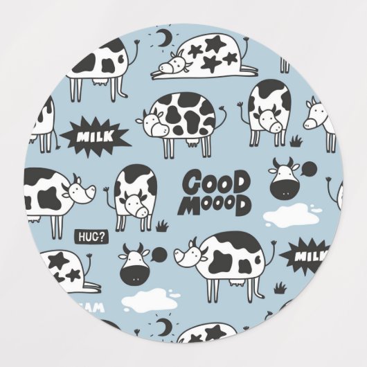 牛乳 ラベル (デザイン1)