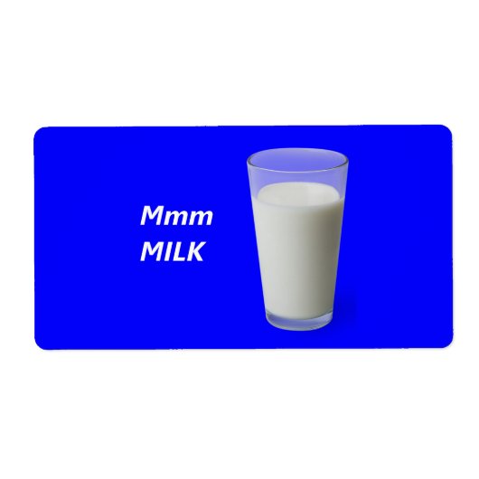 牛乳 ラベル (正面)