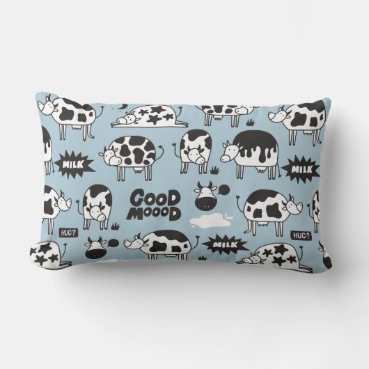 牛乳 ランバークッション (正面)