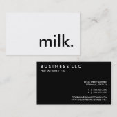 牛乳 名刺 (正面/裏面)