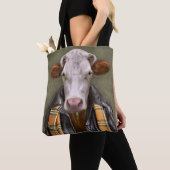 牛人 トートバッグ (クローズアップ)