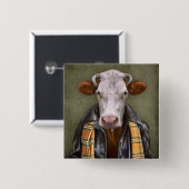 牛人 缶バッジ (正面&裏面)