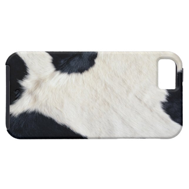 牛体の毛皮の皮の箱カバー Case-Mate iPhoneケース (裏面横)