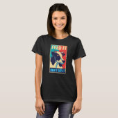 牛保護動物乳ビーガン食べベジタリアン卵 Tシャツ (正面フル)