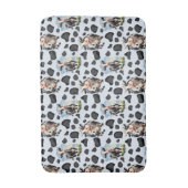 牛動物模様デザイン バスマット (正面縦)