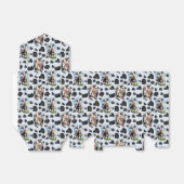 牛動物模様デザイン フェイバーボックス (折り畳みなし)