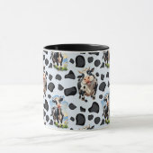牛動物模様デザイン マグカップ (中央)