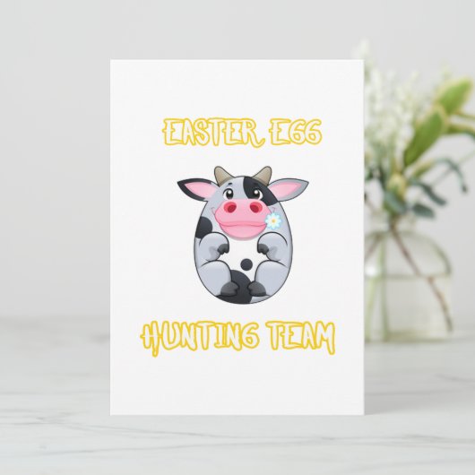 牛卵イースターギフト農業農家 シーズンカード (スタンド正面)