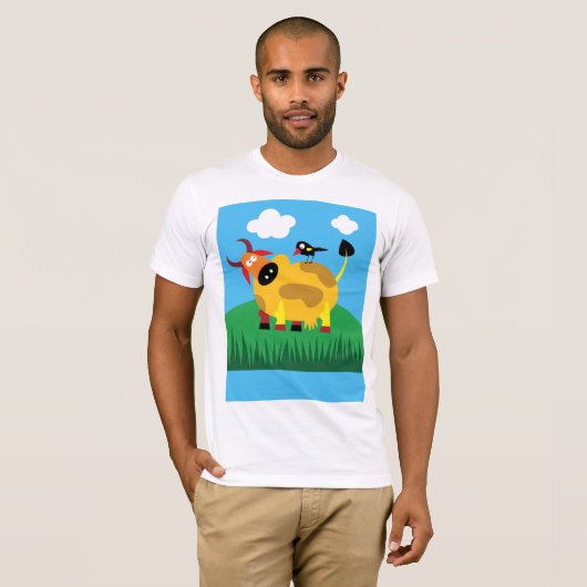 牛及びブラックバードはTシャツを繕う Tシャツ (正面フル)