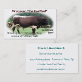 牛名刺はあなたの写真をカスタマイズ及び加えます 名刺 (正面/裏面)