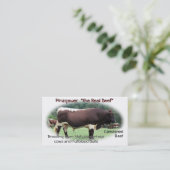 牛名刺はあなたの写真をカスタマイズ及び加えます 名刺 (スタンド正面)