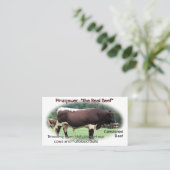 牛名刺はあなたの写真をカスタマイズ及び加えます 名刺 (スタンド正面)