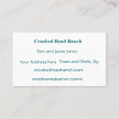 牛名刺はあなたの写真をカスタマイズ及び加えます 名刺 (裏面)