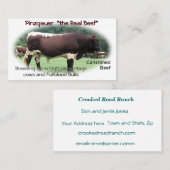 牛名刺はあなたの写真をカスタマイズ及び加えます 名刺 (正面/裏面)