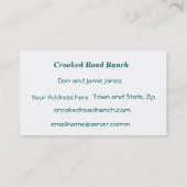 牛名刺はあなたの写真をカスタマイズ及び加えます 名刺 (裏面)